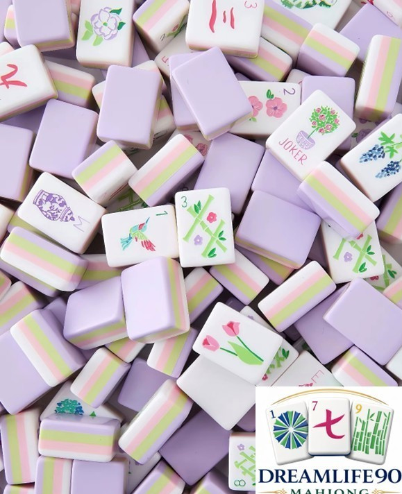 PASTEL PURPLE 4 Layer Acrylic Mahjong Tiles American Set 160 Tiles US SELLER!