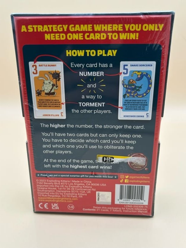 Power Hungry Pets Card Game – Ages 7+, 2-4 6 Players – New Sealed In Package