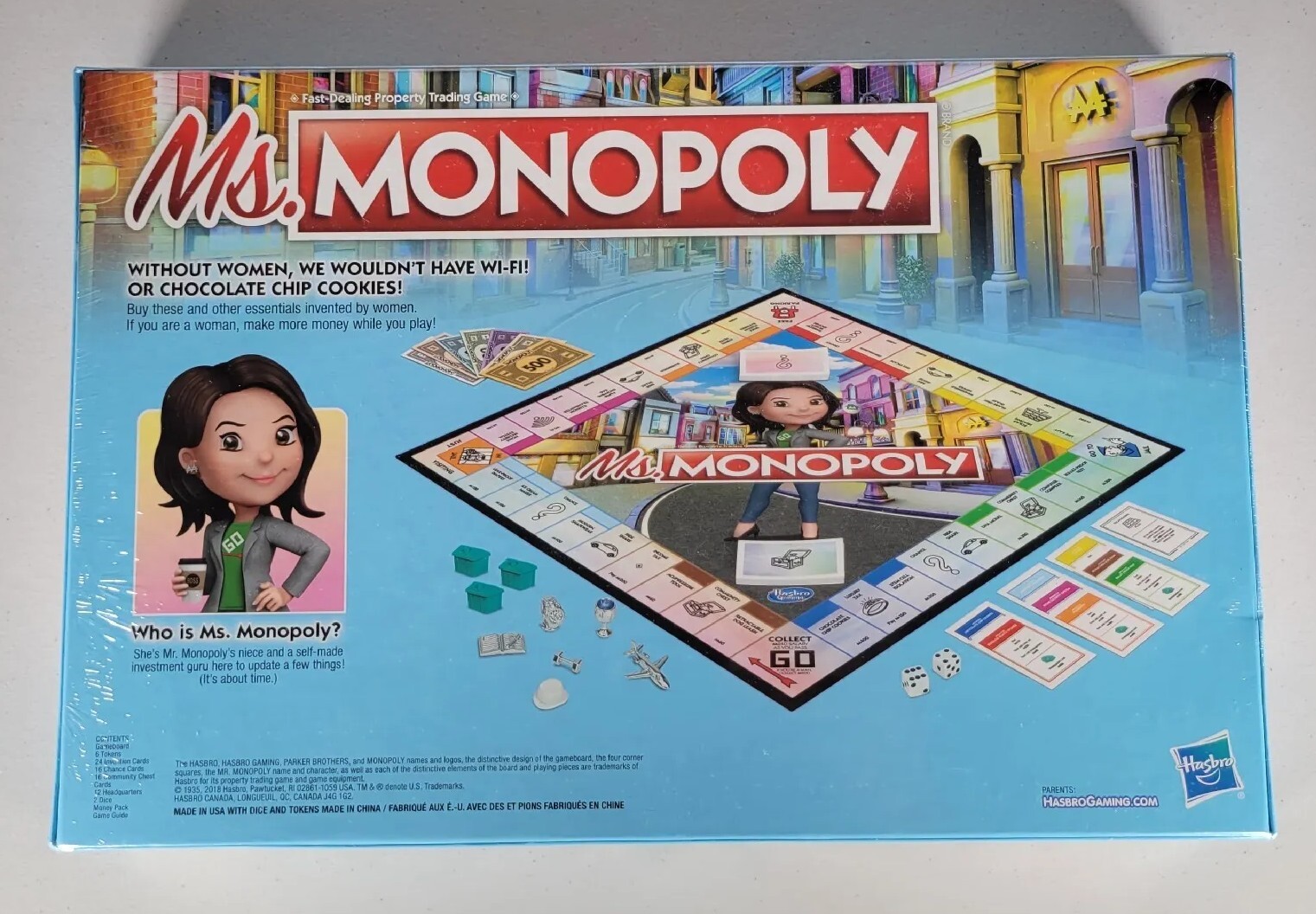 MS. MONOPOLY Board Game Educational Property Trading Investment Women Family NEW