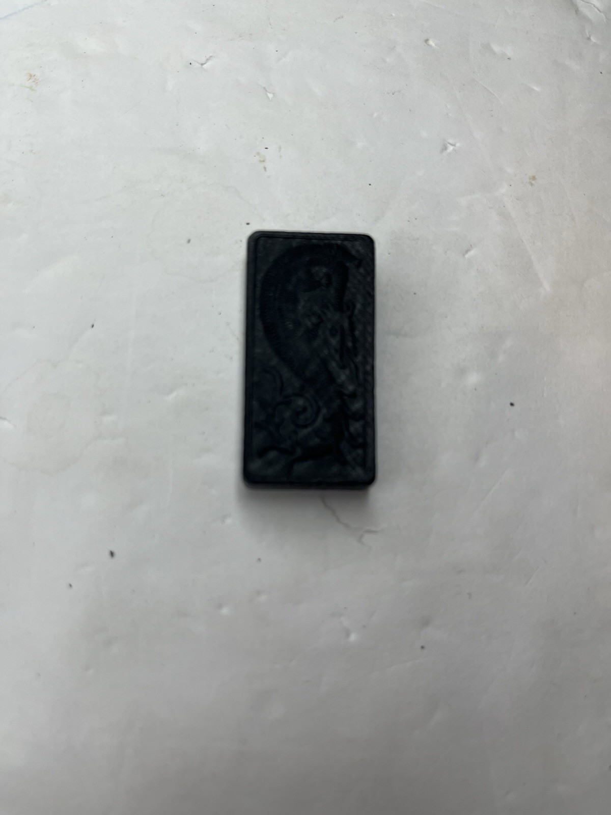 Lot of 160 Black Dominoes 1.5 Inches Dragon on Back Plastic Game
