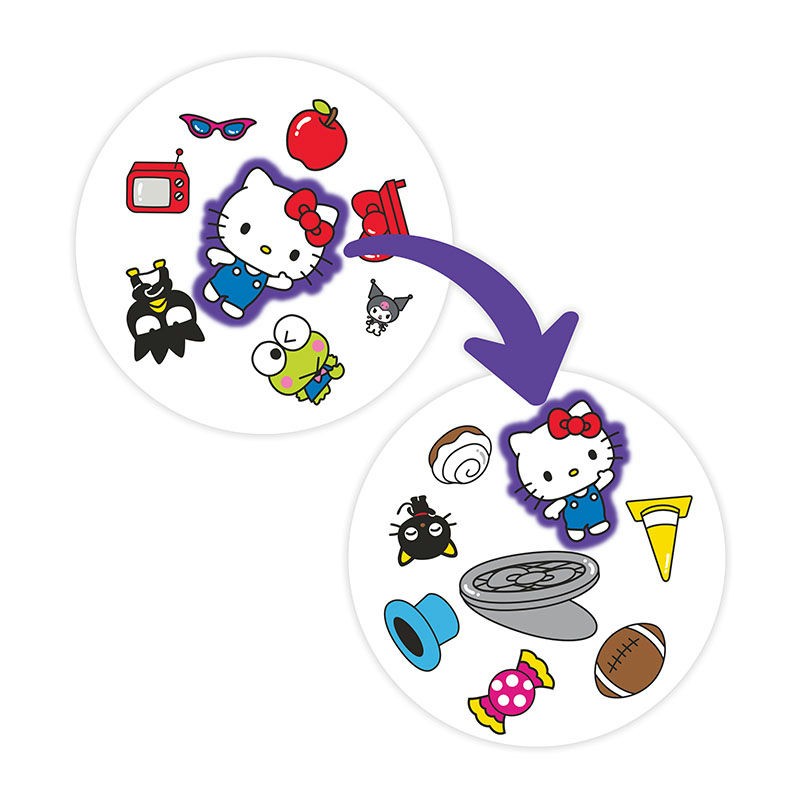 USAopoly Spot It! Hello Kitty & Friends Card Game – Fast Matching – Ages 4+