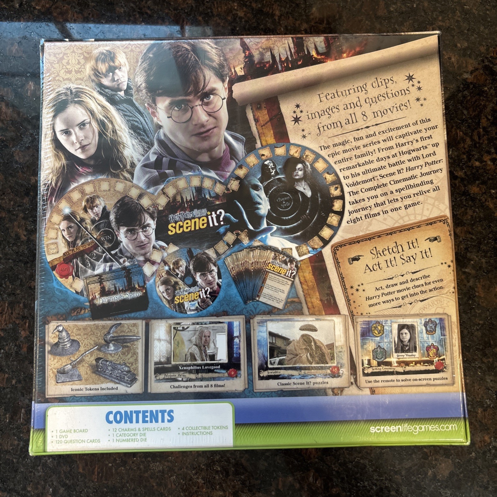 Scene It Harry Potter The Complete Cinematic Journey DVD Board Game NEW SEALED