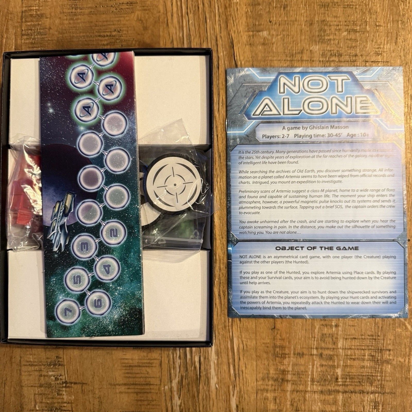 Not Alone by Ghislain Masson Geek Attitude Stronghold Games Complete A+ 2016