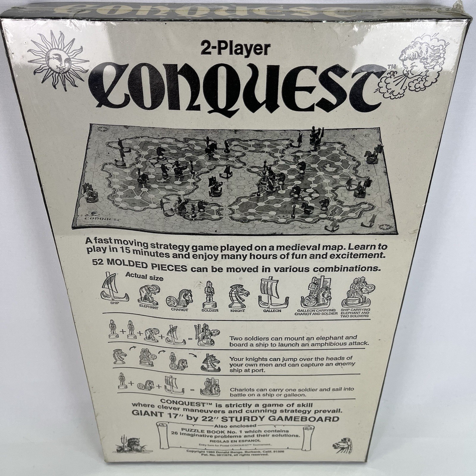 Conquest Strategic Board Game 2-Player New And Sealed Vintage 1980