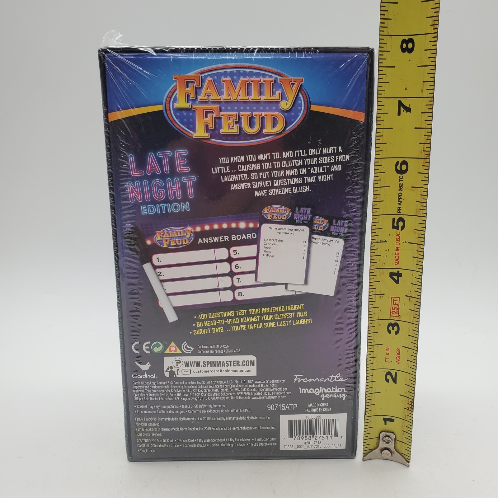 Family Feud Late Night Edition Adult Teen Game NEW SEALED