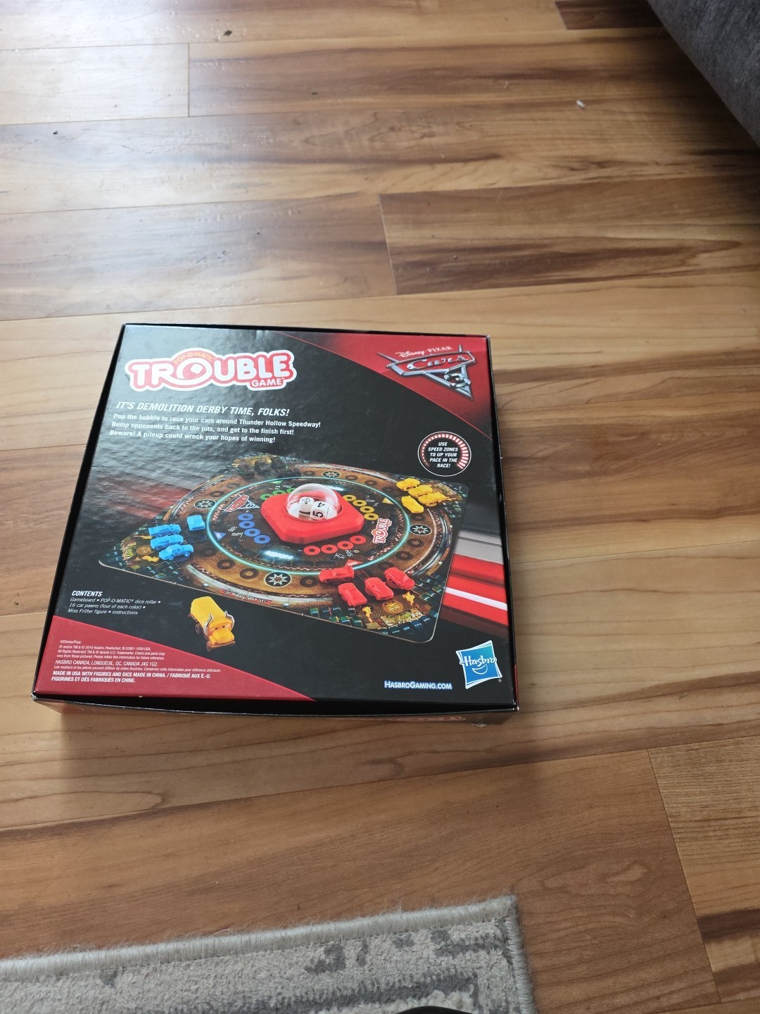 Disney Pixar Cars 3 Trouble Game COMPLETE Hasbro Gaming 2016 Pop O Matic Race