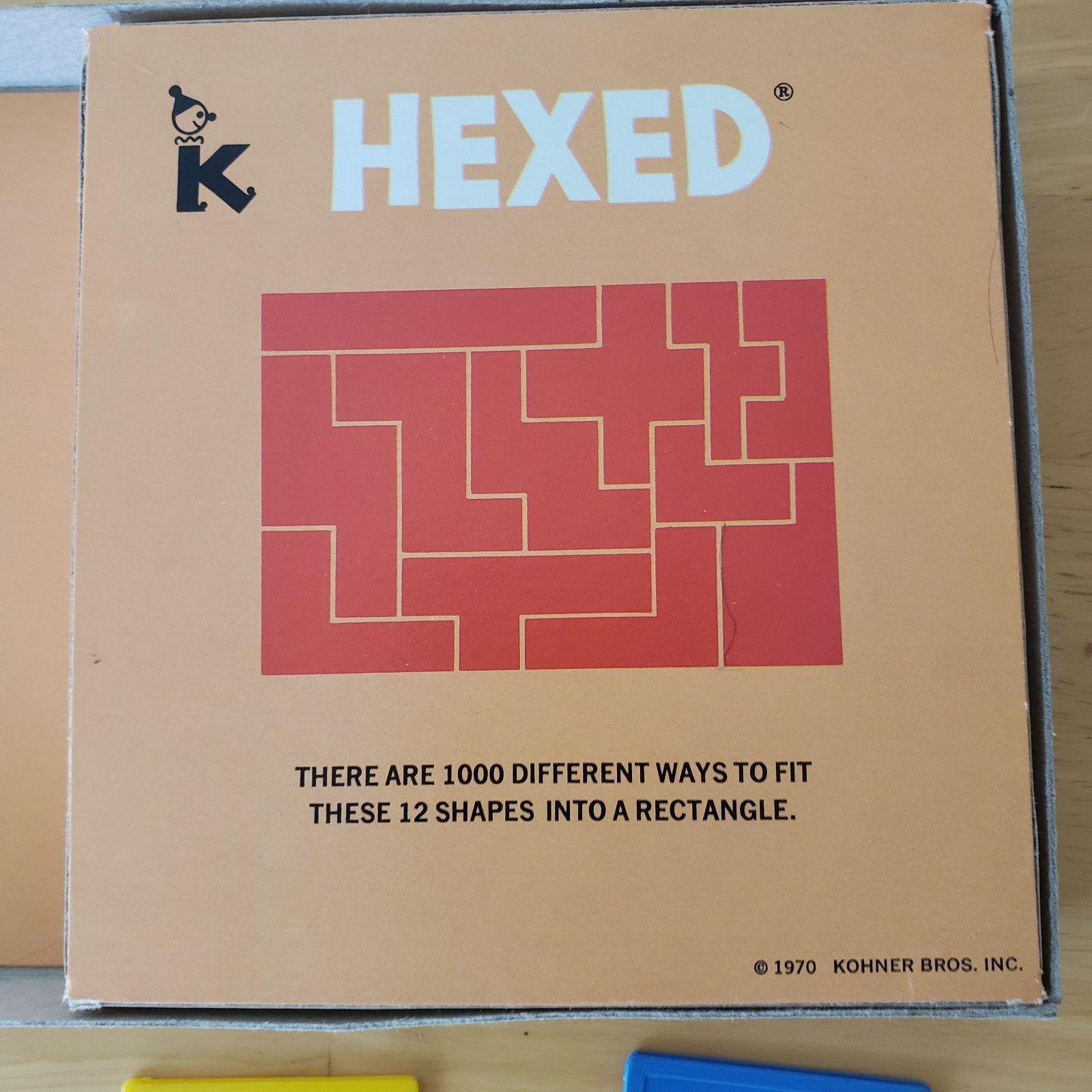 Vintage Hexed Puzzle Challenge Brain Teazer Game by Kohner 1972 #115 Complete