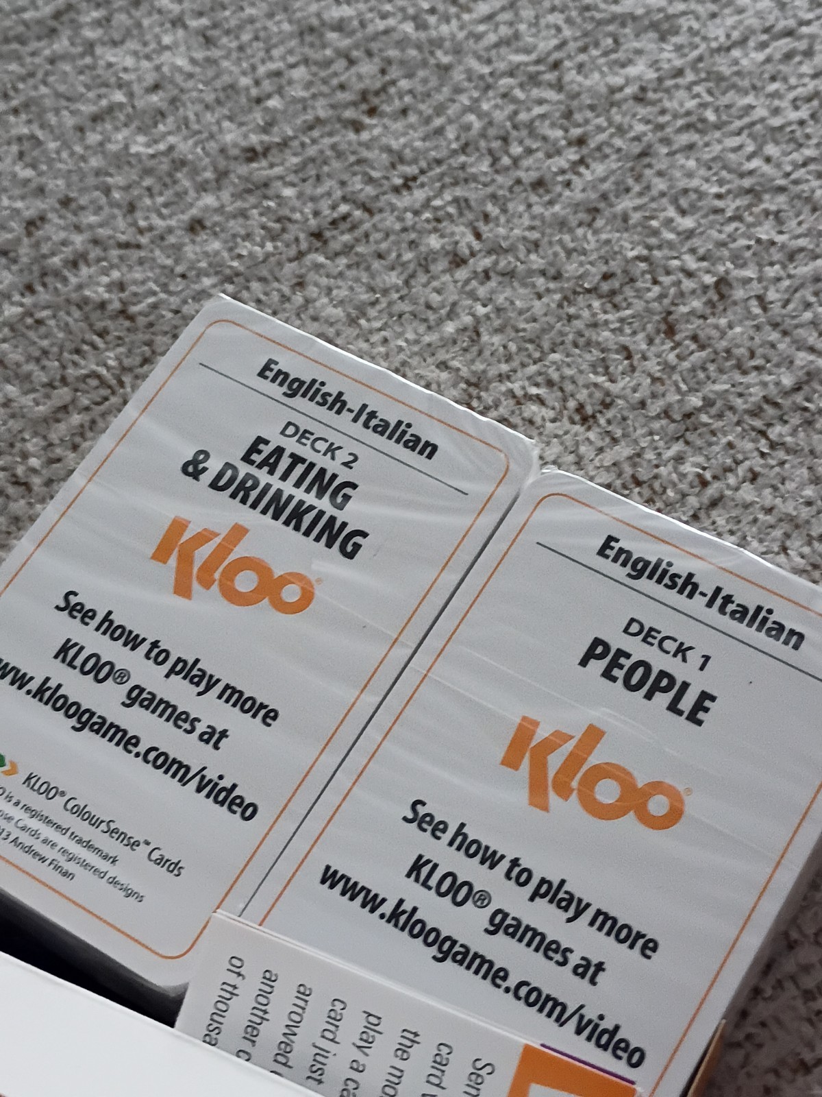 NEW KLOO Learn to Speak Spanish Games Places & Travel – Pack 2 Double Deck 1&2