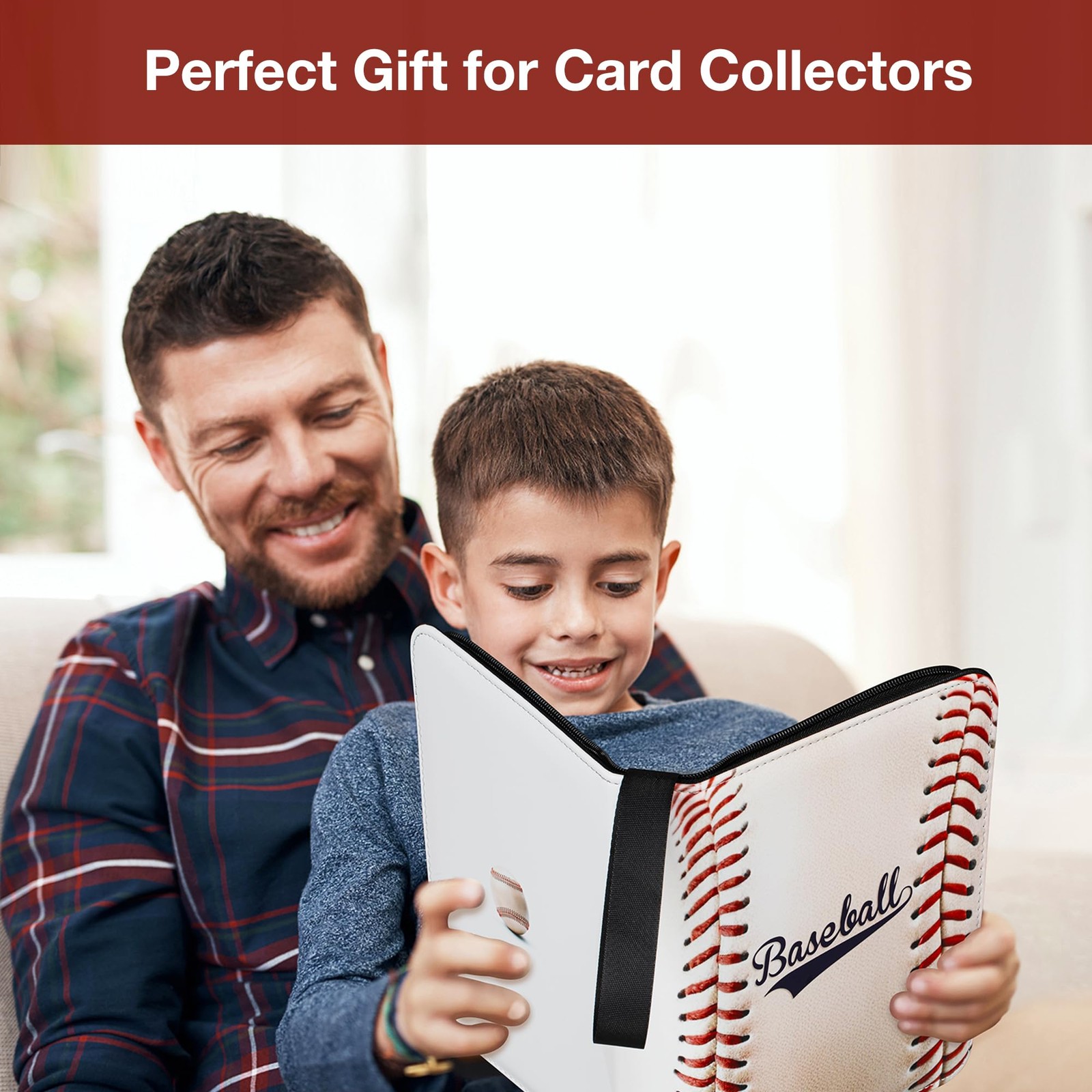 RONMONG Baseball Card Binder,2025-2026 Sports Trading 990, baseball-style 2
