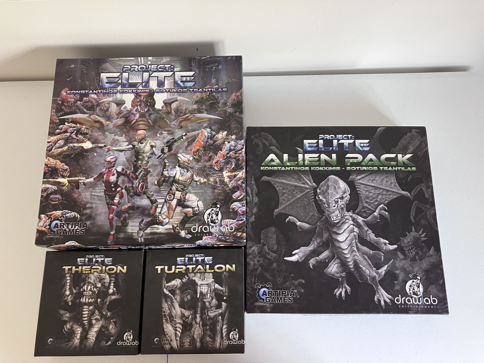 Project Elite + Alien Pack + Therion + Turtalon- Artipia Games-Rarely Played