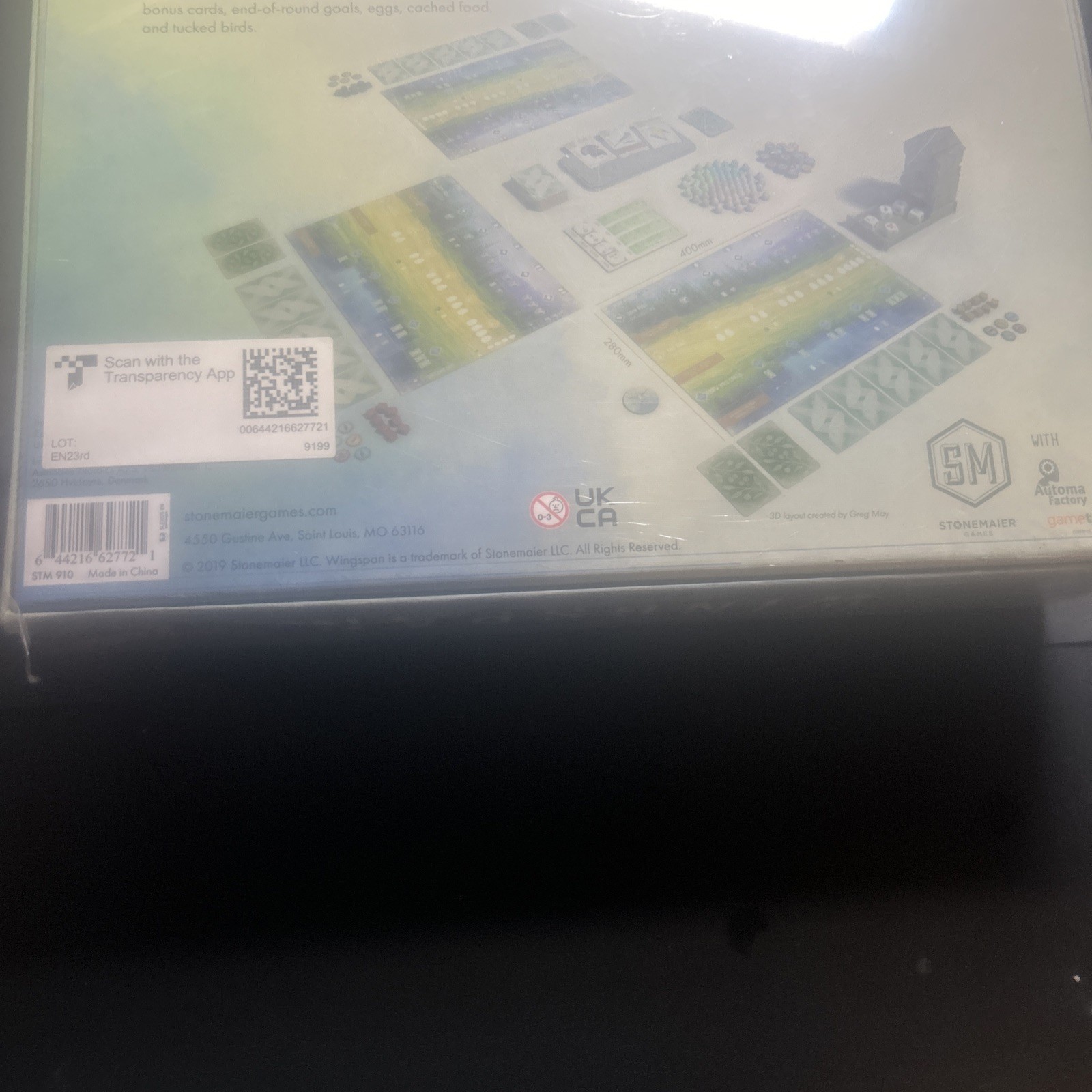 Stonemaier Wingspan with Swift Start Game Pack Board Game Factory Sealed.