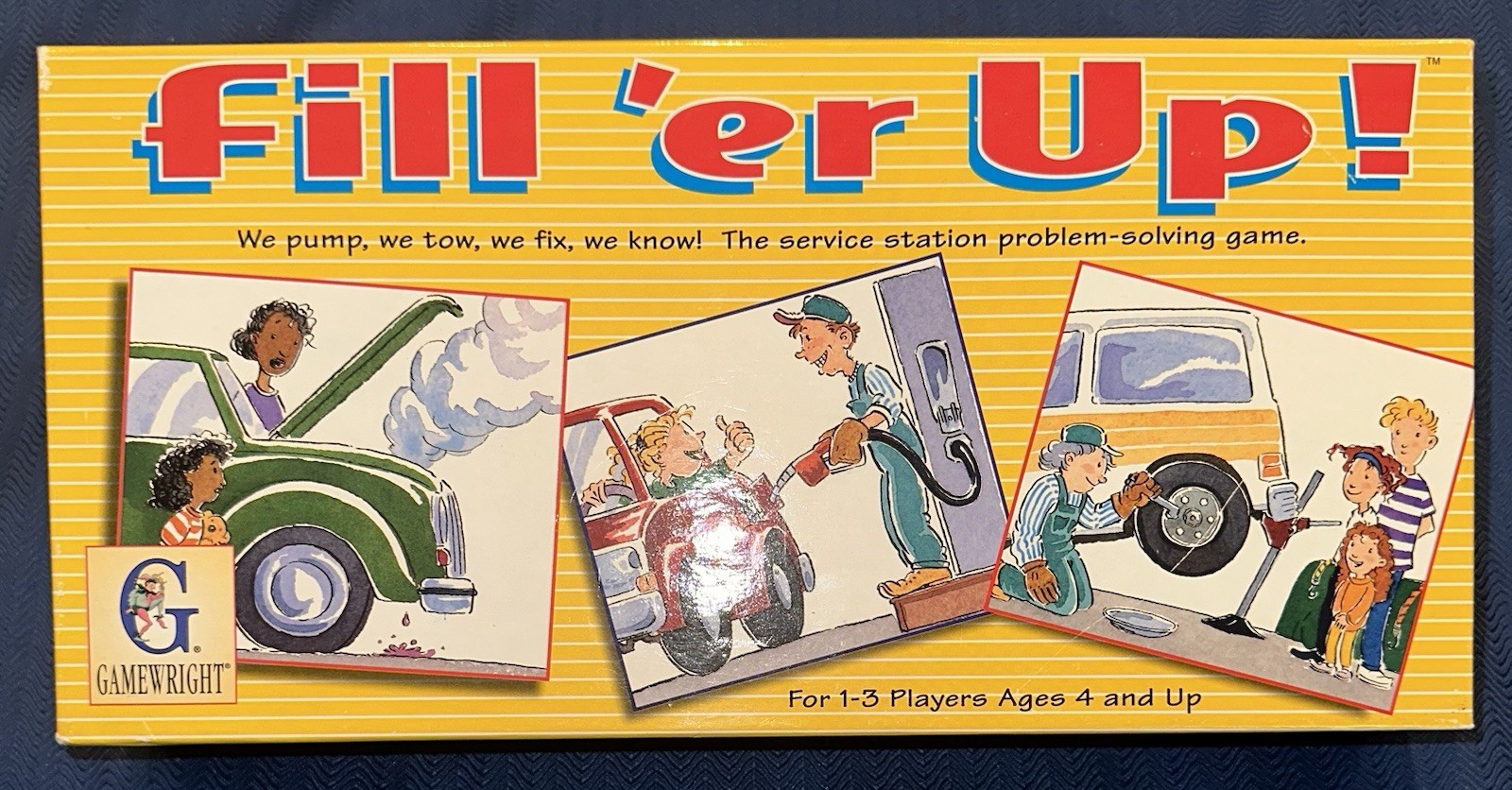 Gamewright Fill Er Up Game Service Station Problem Solving Ages 4+ COMPLETE