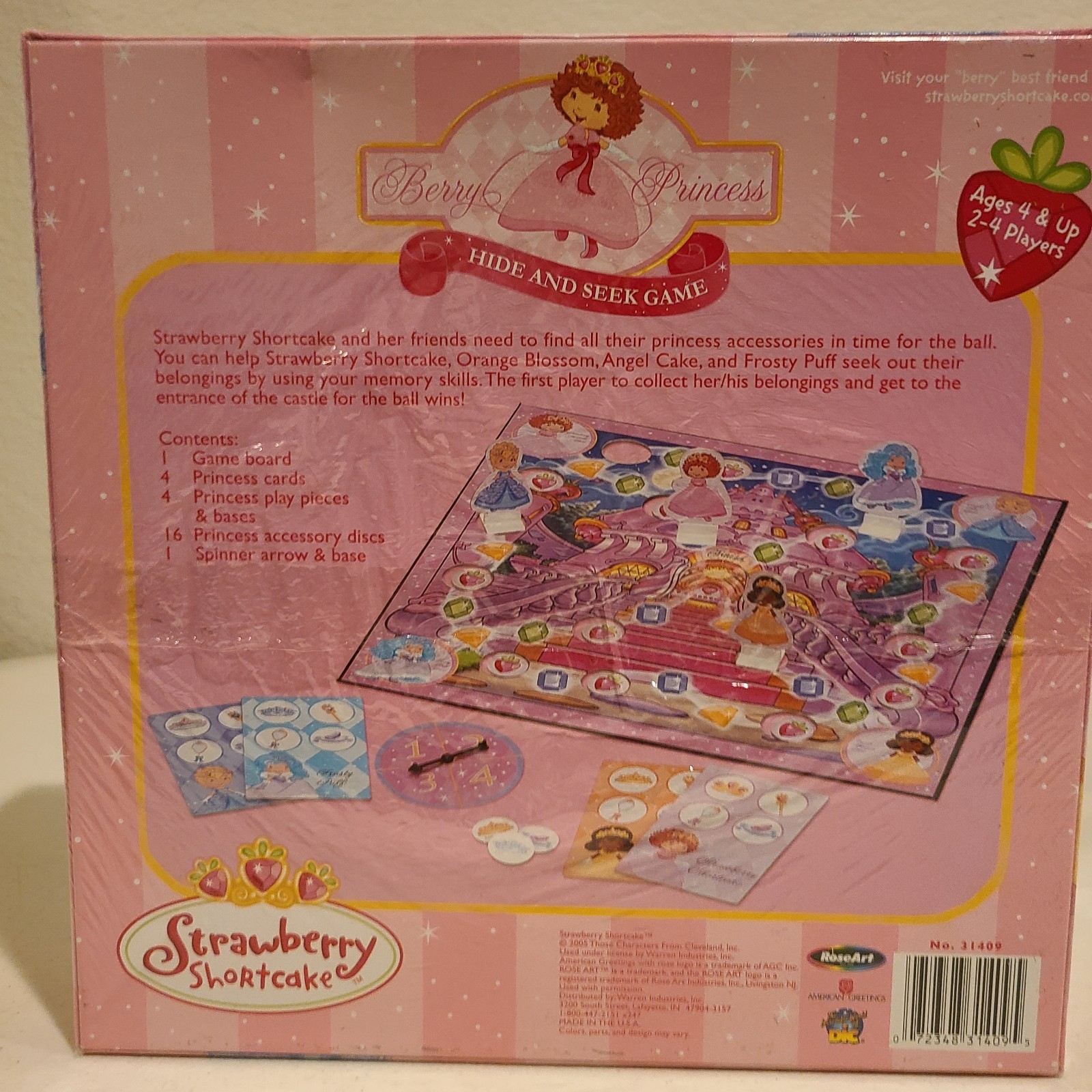 Strawberry Shortcake Berry Princess Hide and Seek Game from 2005- NEW