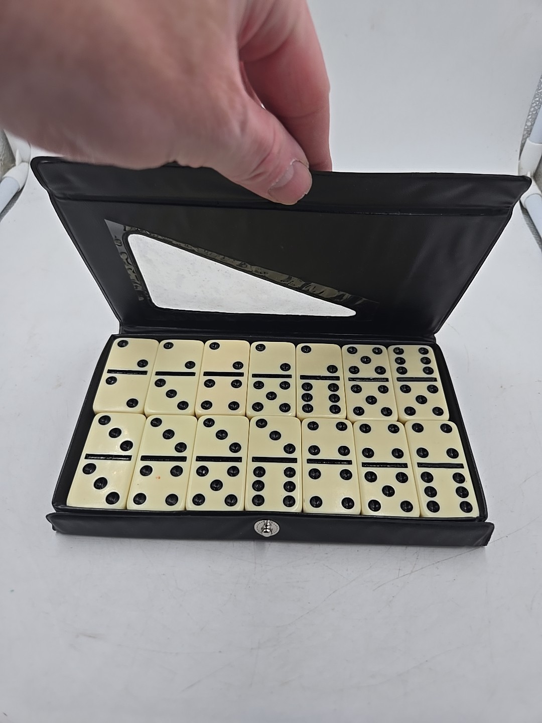 Double Six Jumbo Domino Set In Case by CHH Games – 28 Pieces