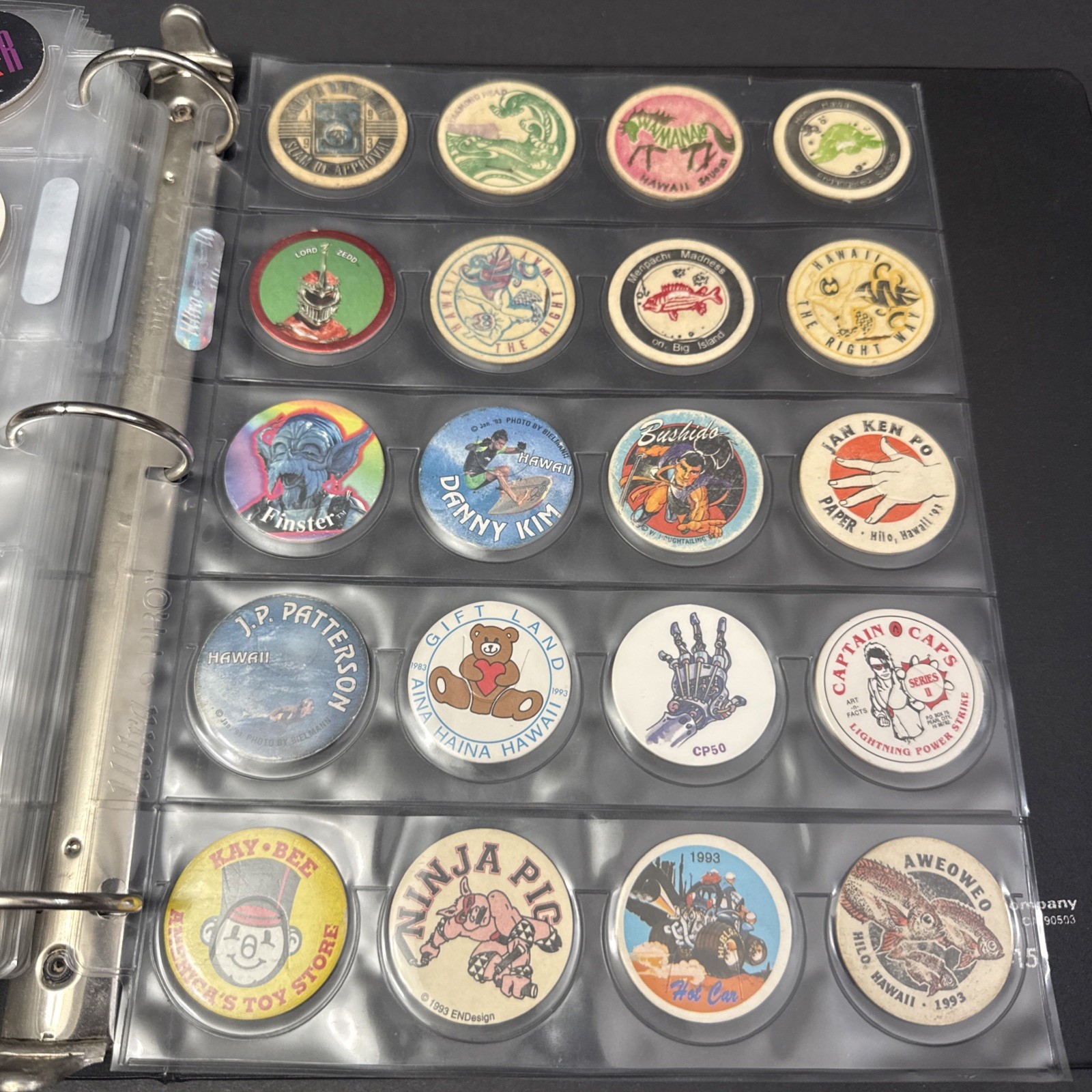 Vintage 1990s-2000s POG Collection Binder Over 400 pcs With Various Designs-READ