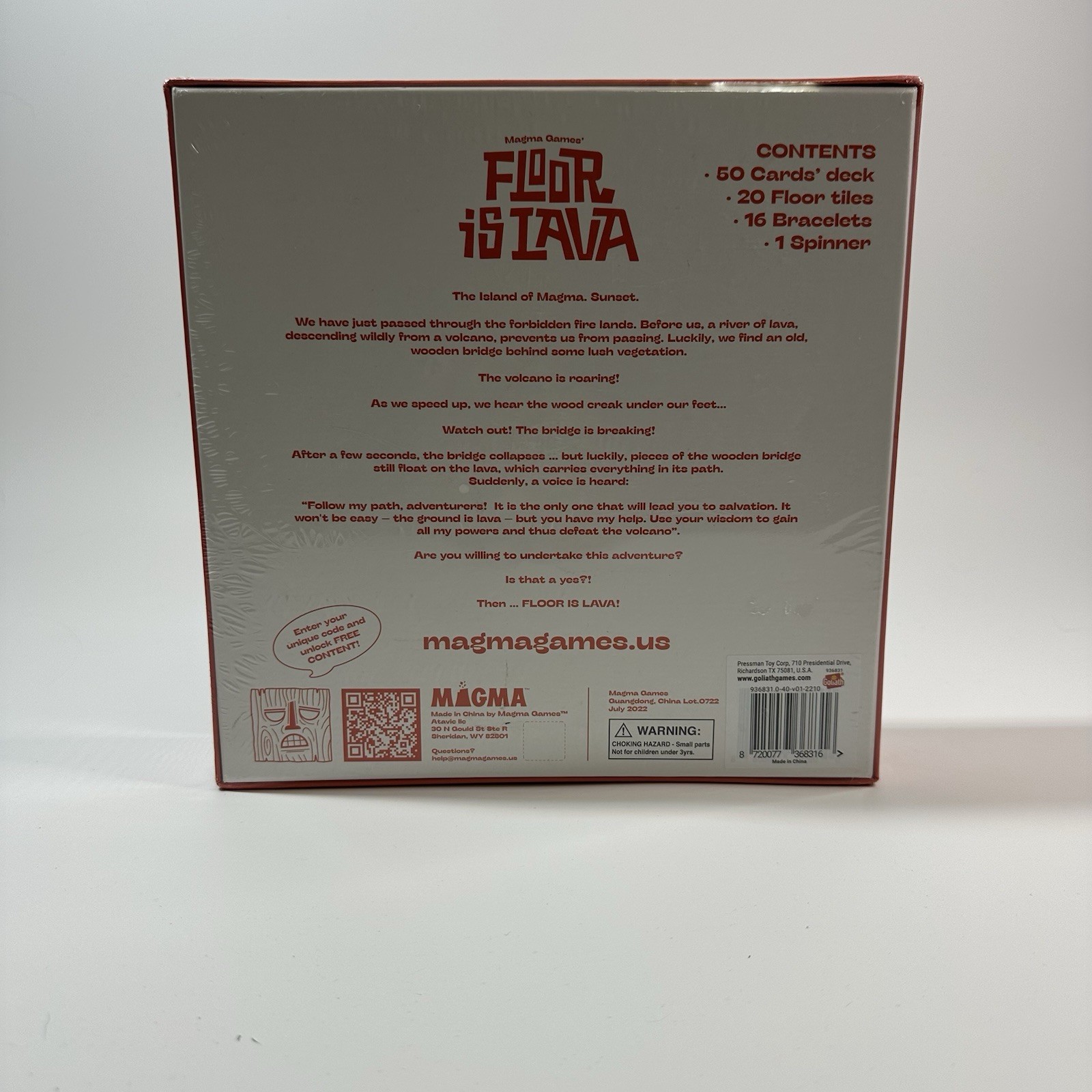 Floor Is Lava Board Game Sealed New Magma Games Family Party Game Ages 5+ 2022