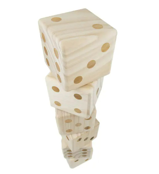 Dice Wooden Yard Giant Game Set Outdoor Lawn 3.5 Games Jumbo Big New Case Large