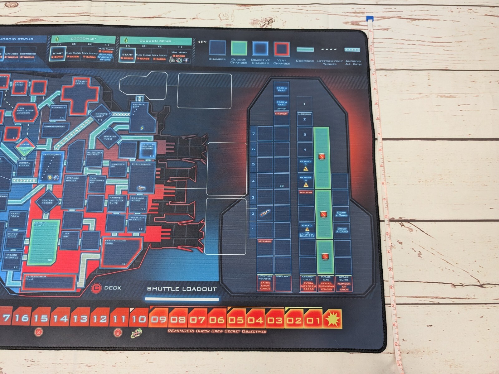 Hall or Nothing Lifeform Alien Board Game Base Dragons Domain 13th Passenger Mat