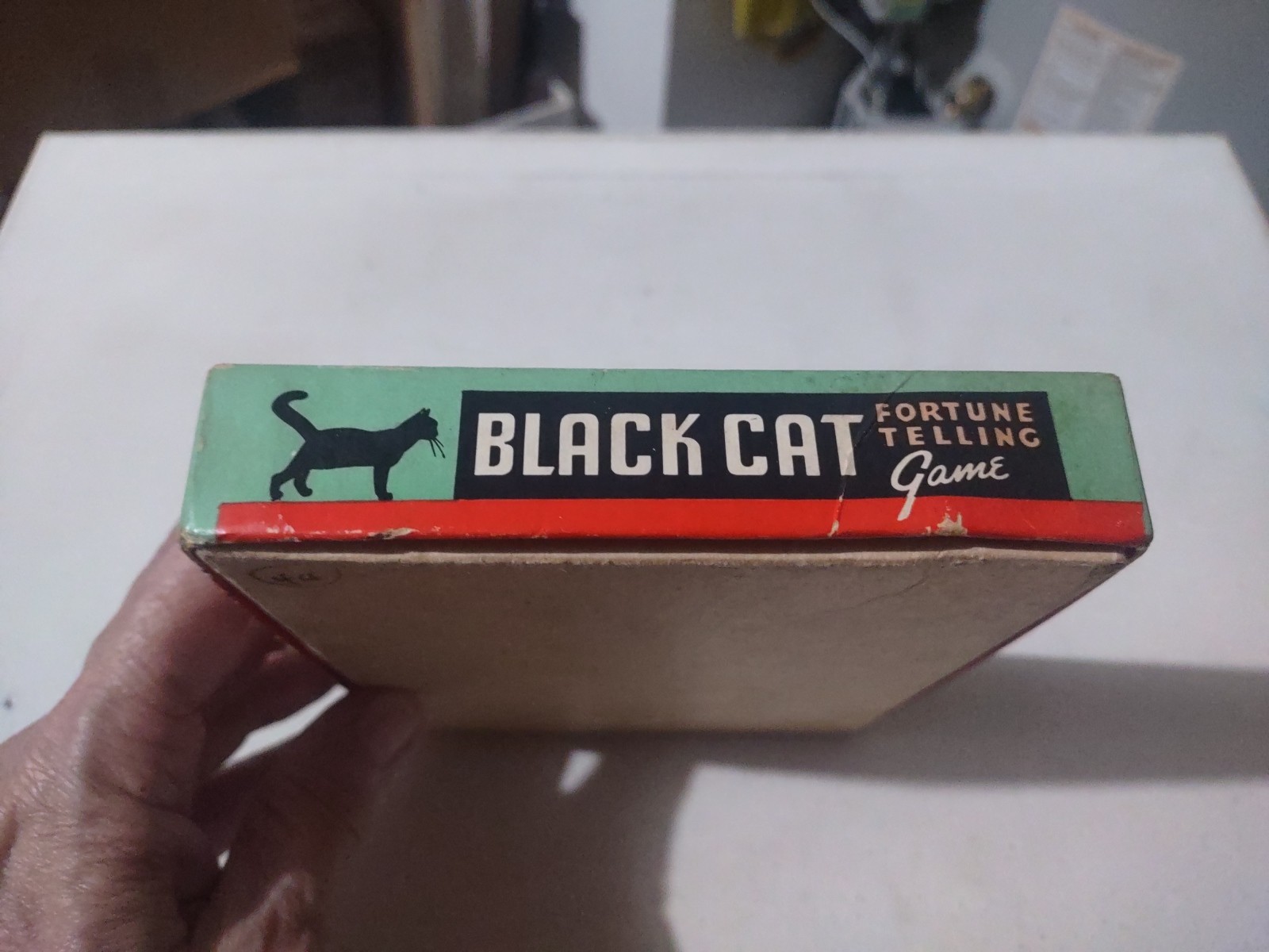 THE BLACK CAT FORTUNE TELLING CARD GAME COMPLETE W/BOX & INSTRUCTIONS 1940’S
