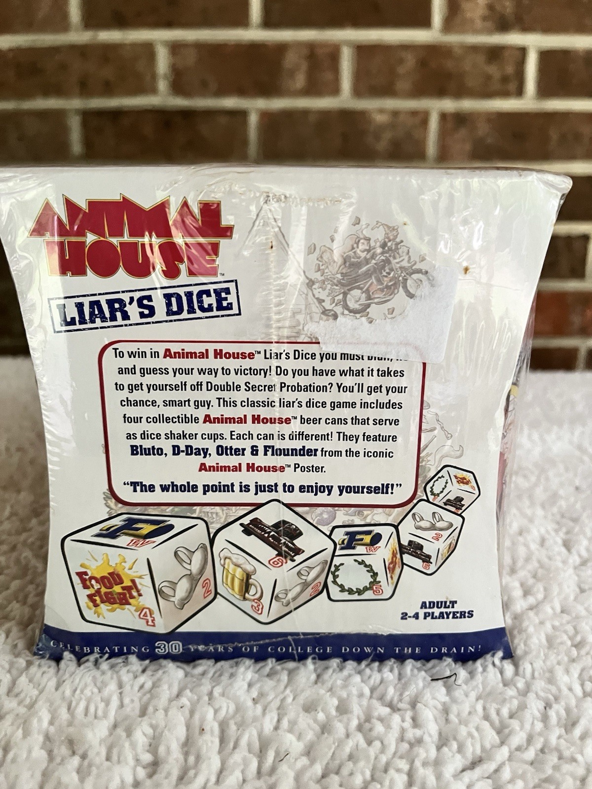 Animal House Movie 30th Anniversary Liar’s Dice Game Adult Version -SEALED