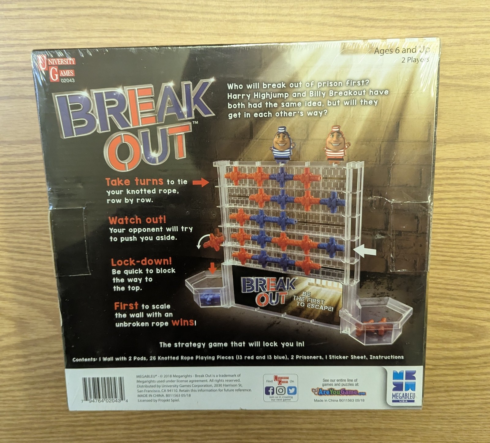 Break Out Skill and Action Game for 2 Players Ages 6 and Up Megableu USA