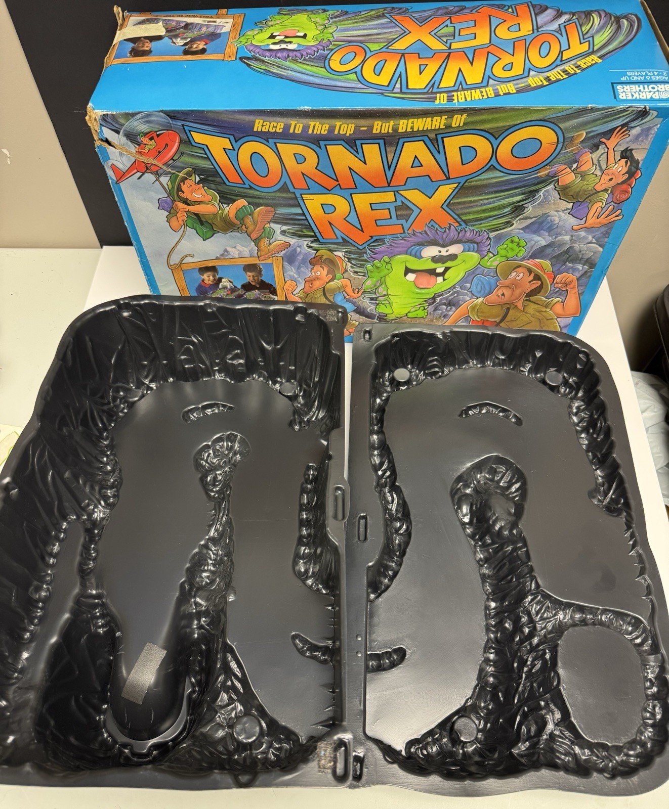 Vintage 1991 Tornado Rex Board Game With Original Box Parker Brothers READ DESCR