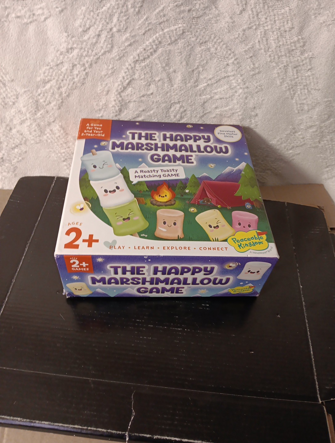 The Happy Marshmallow Game Peaceable Kingdom BROKEN STICK FOR PARTS COMPLETE