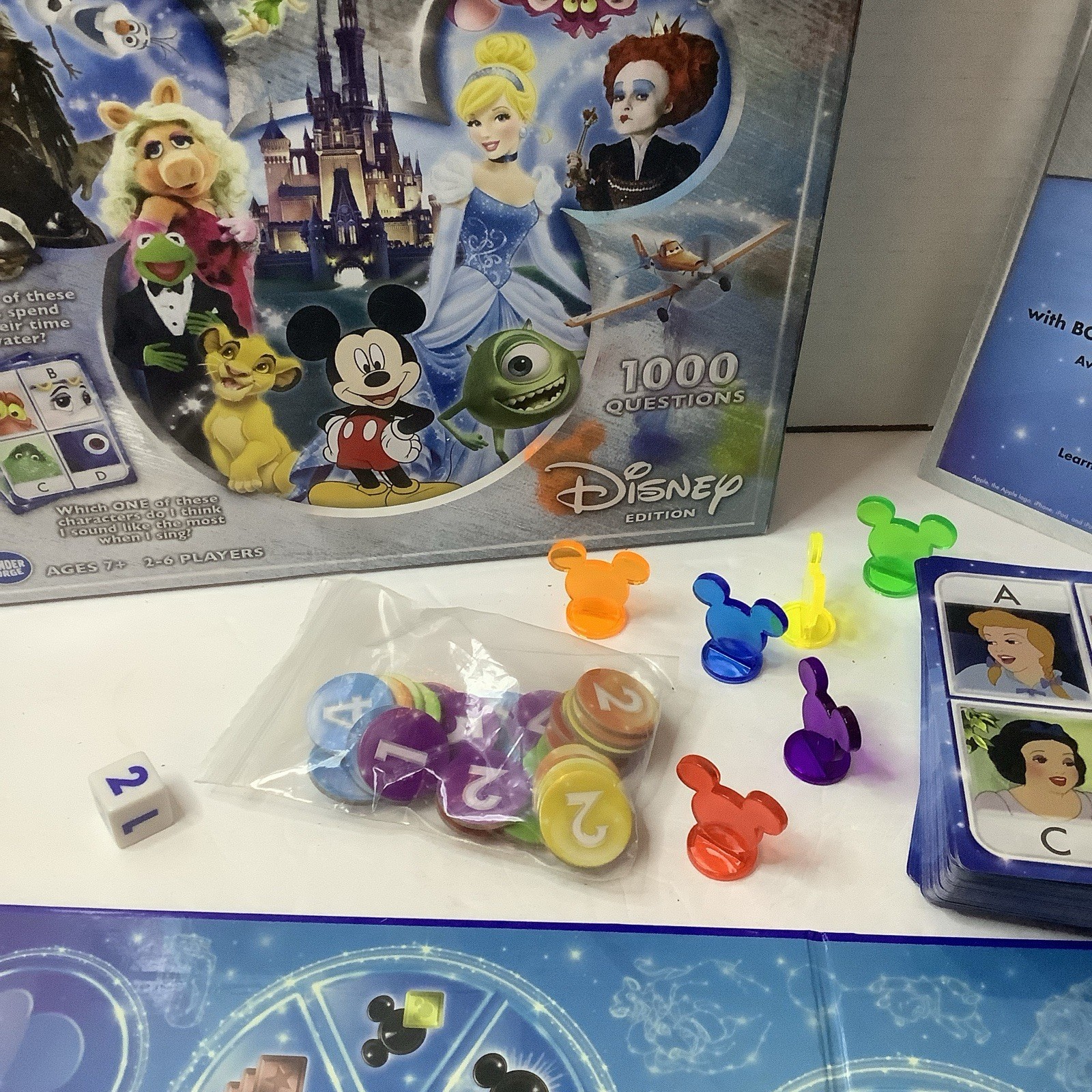 PICTOPIA Disney Edition Picture Trivia Betting Bluffing Family Board Game
