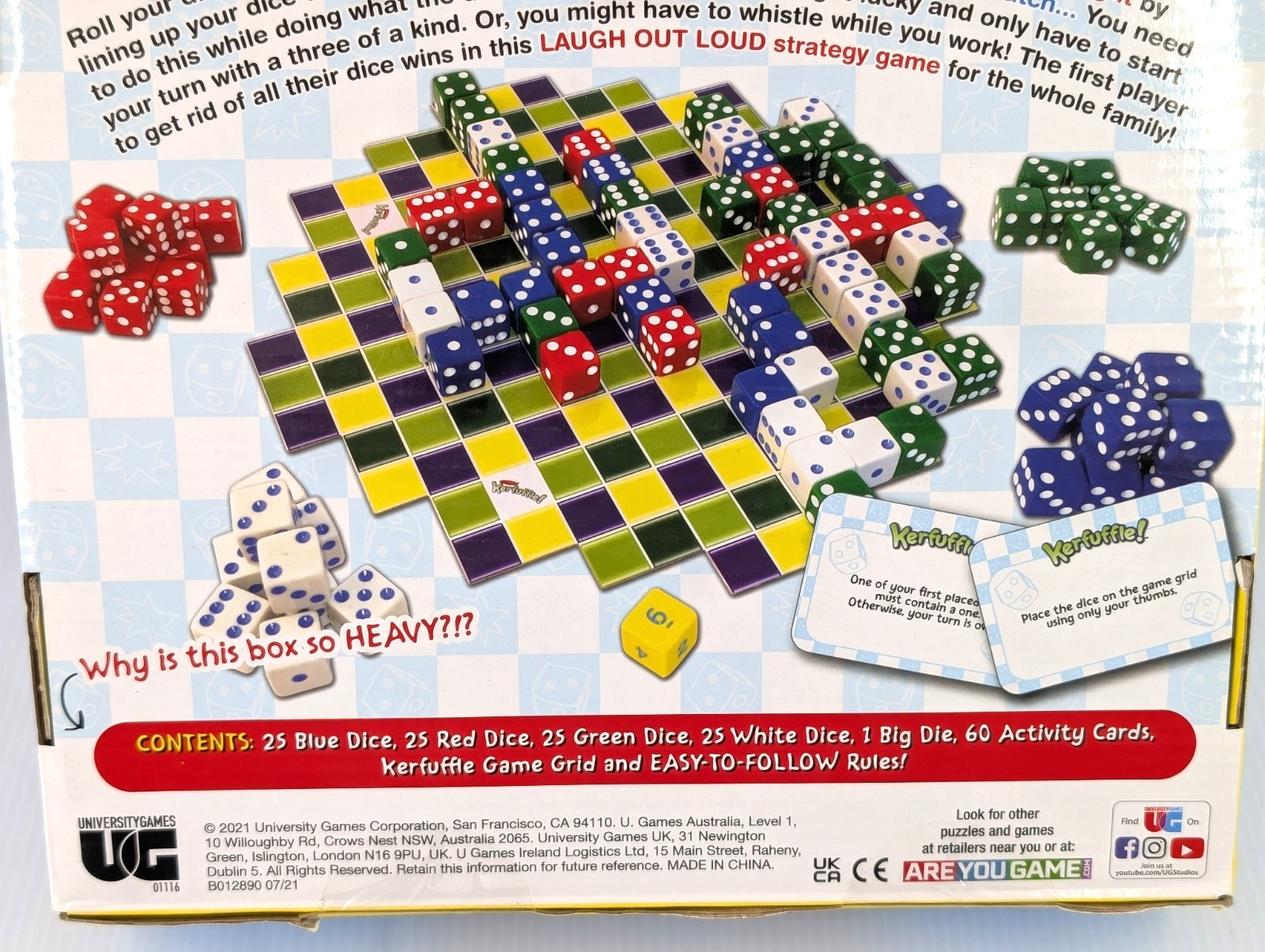 Kerfuffle Family Dice Strategy Board Game, Dice Game NEW SEALED