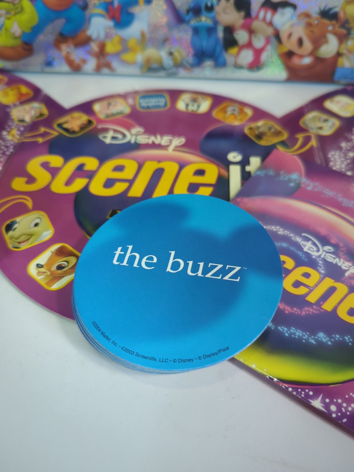 Disney Scene It? Family Trivia DVD Board Game 2004 75% Complete