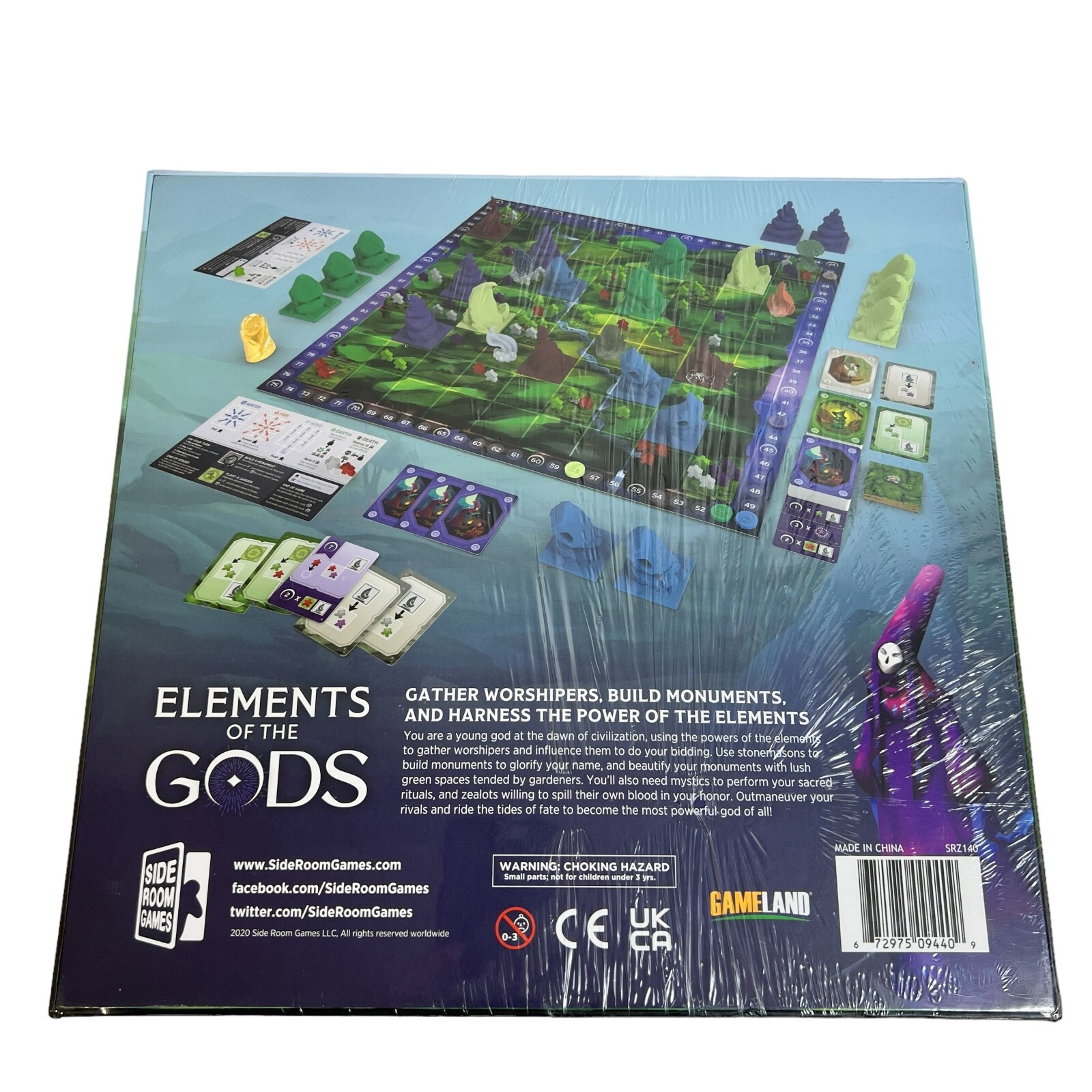 Elements Of The Gods Board Game By Side Room Games Jay Vowles NEW
