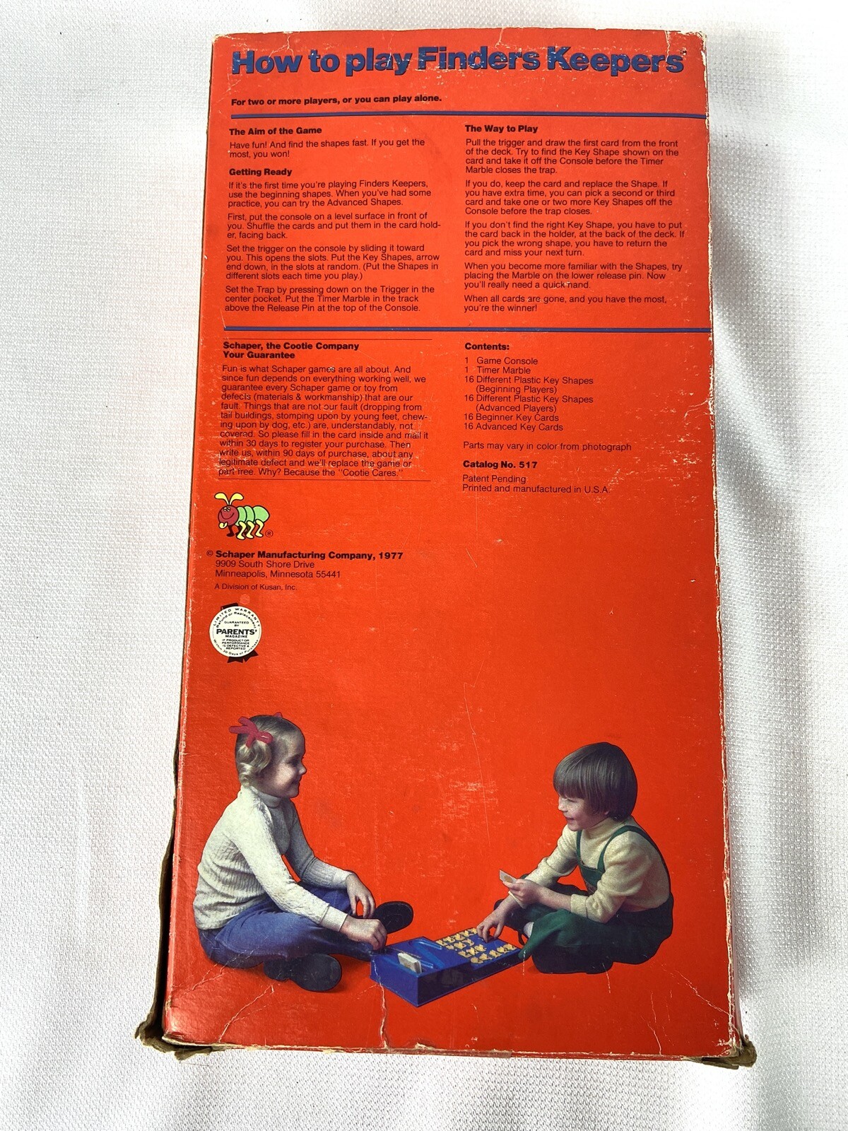 Finders Keepers by Schaper A Game Toy 1977 (KX) (5L)