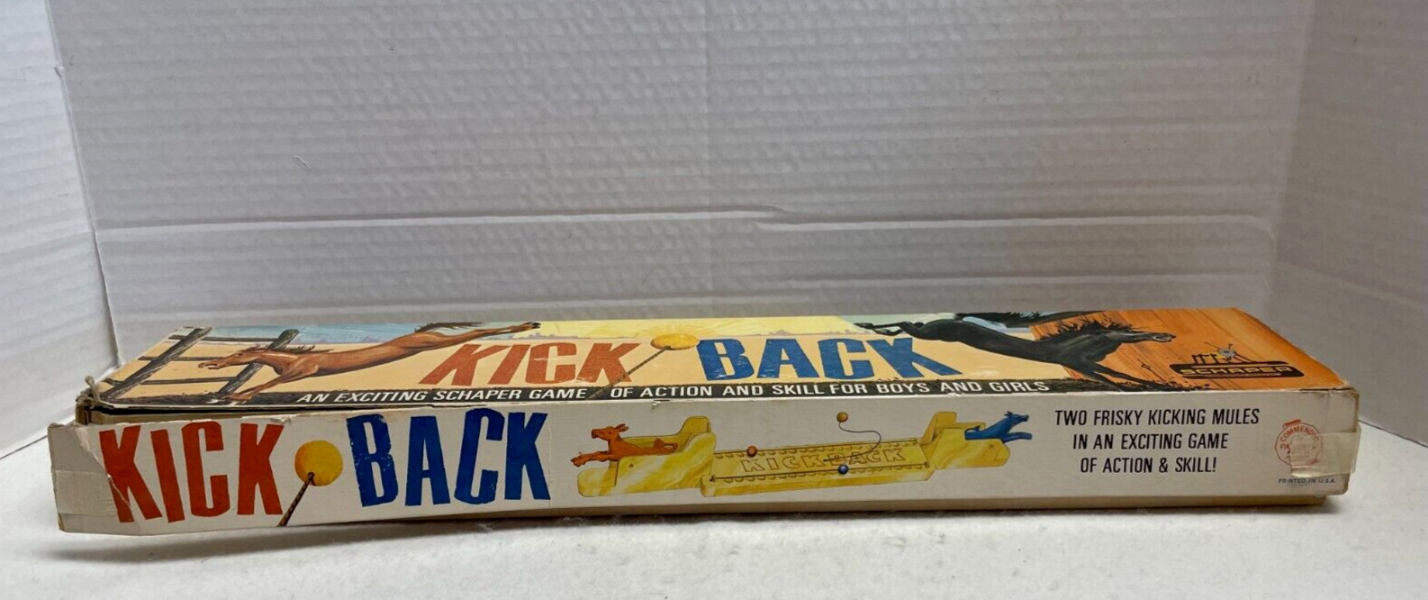 Vintage Schaper Kick Back Game of Action & Skill Complete in Original Box 1965