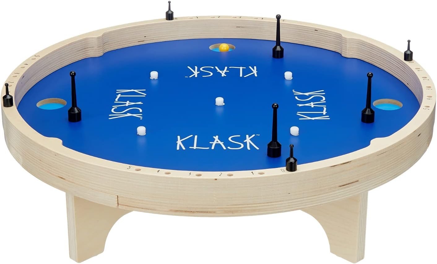 4 Player Wooden Foosball Air Hockey Game Perfect for Family Gatherings