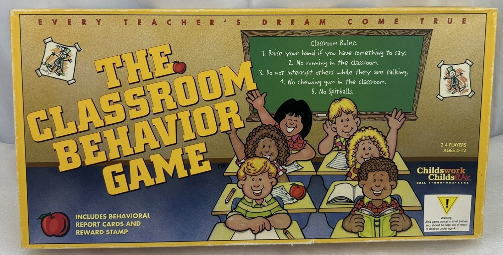 1993 The Classroom Behavior Game Educational Board Game Complete Great Condition