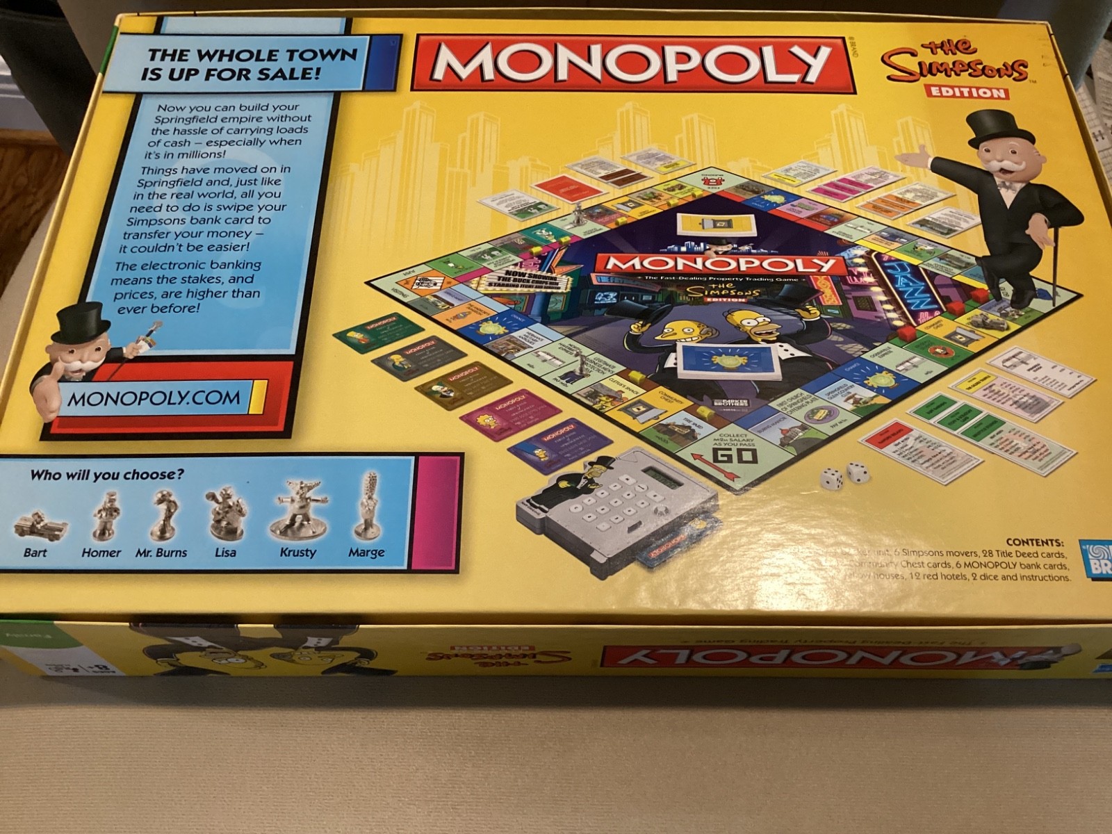 Monopoly The Simpsons Edition 2009 Electronic Banking Game Complete-NEW Open Box