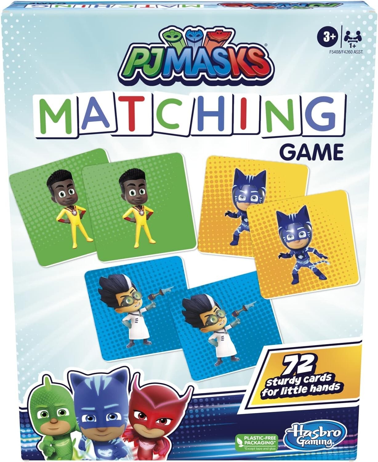 PJ Masks Hasbro Gaming Matching Game for Kids Ages 3 and Up Fun Preschool Memory