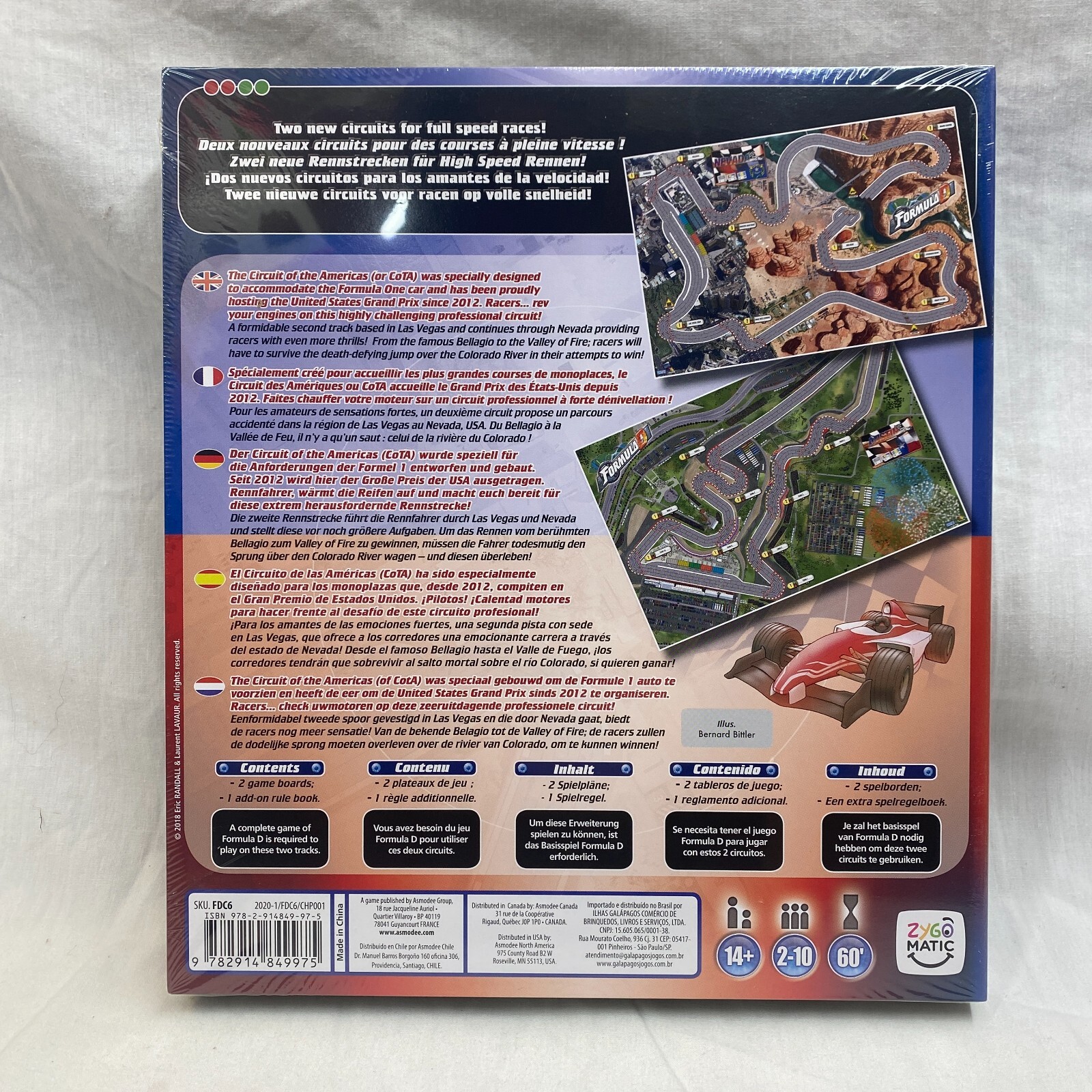 Formula D: Circuits 6 – Austin & Nevada Ride Board Game Exp Track Pack New SW