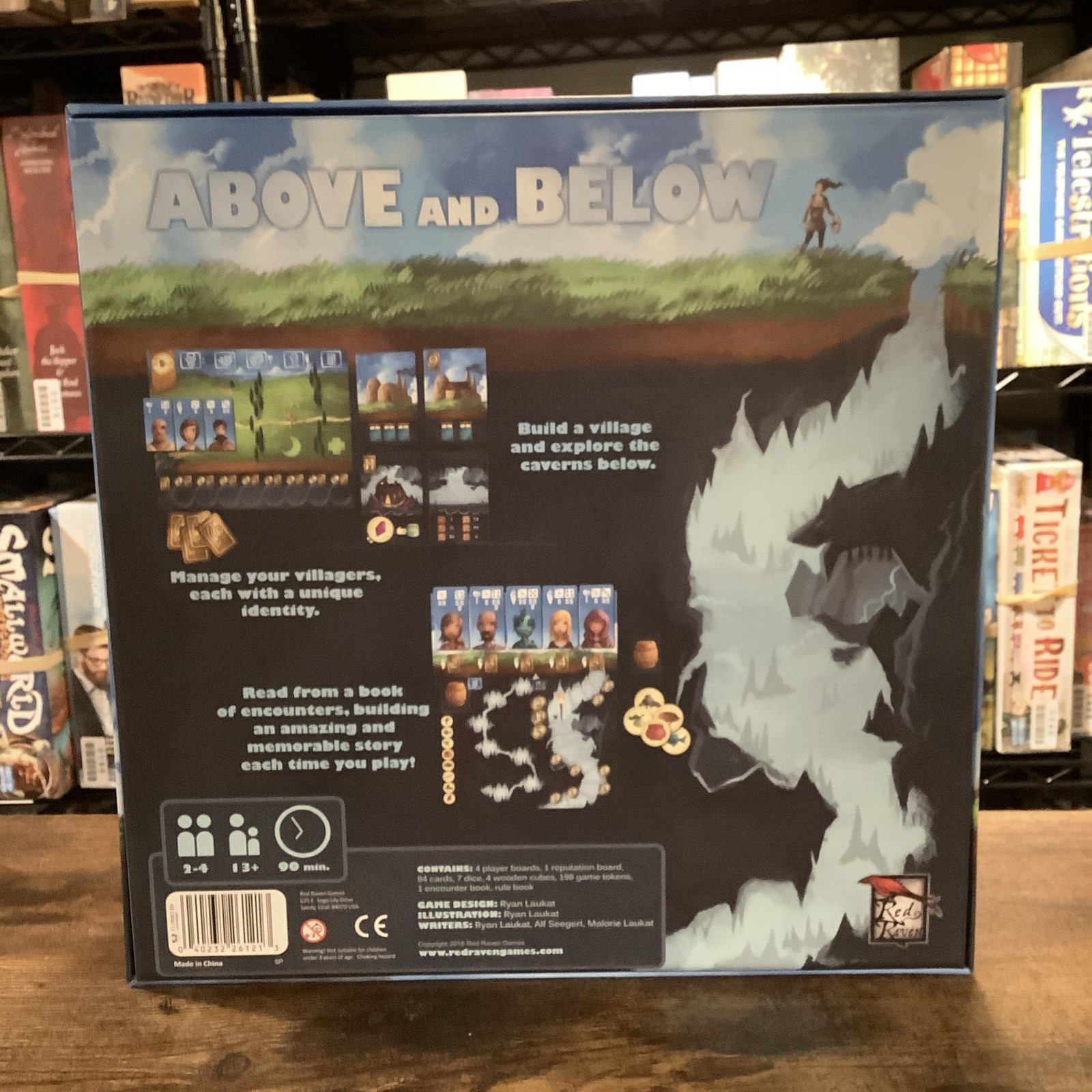 Above and Below Game Board Games – Red Raven Games