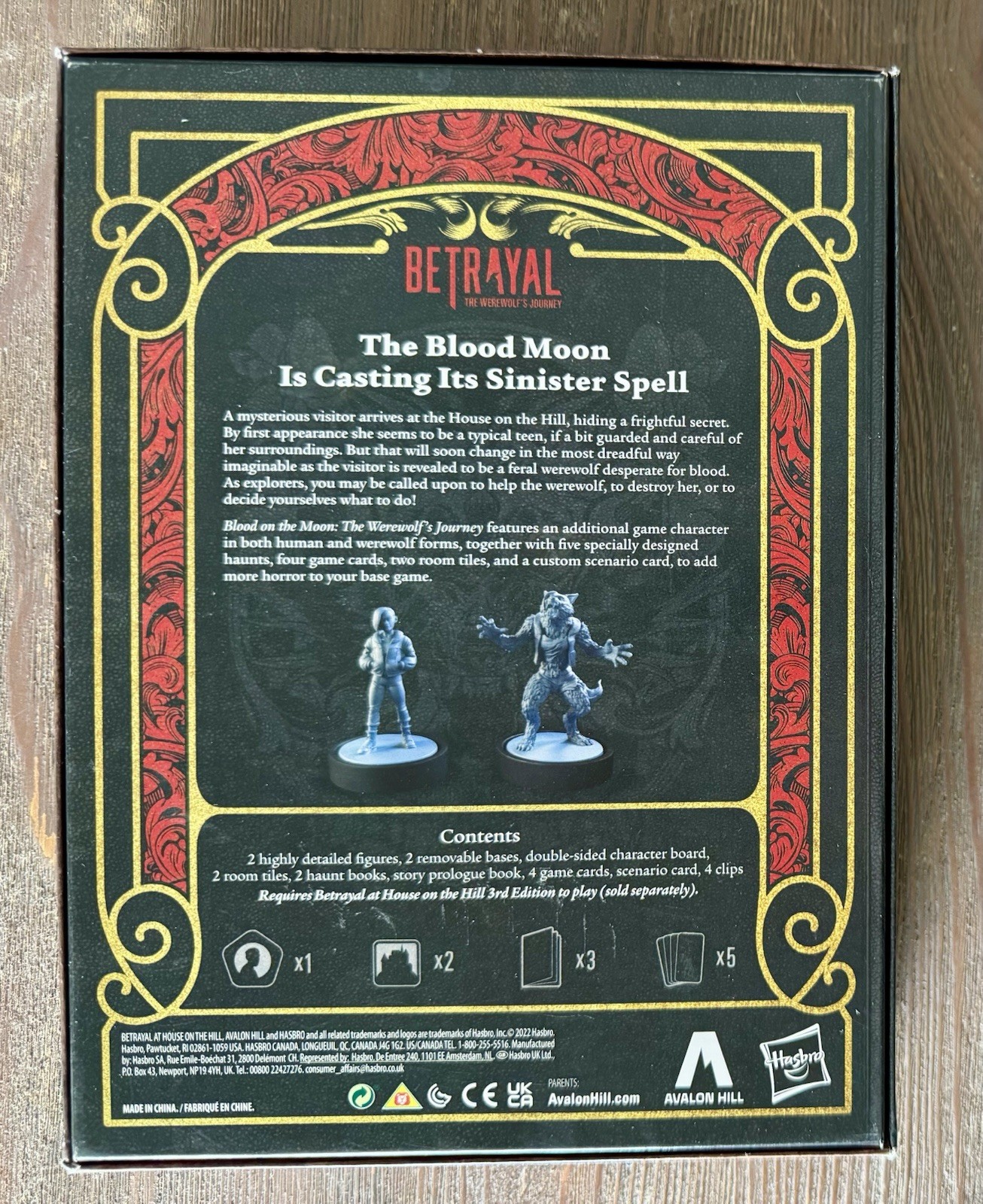 Betrayal at House on the Hill 3rd Ed w/Blood on the Moon & Widow’s Walk Exp Lot