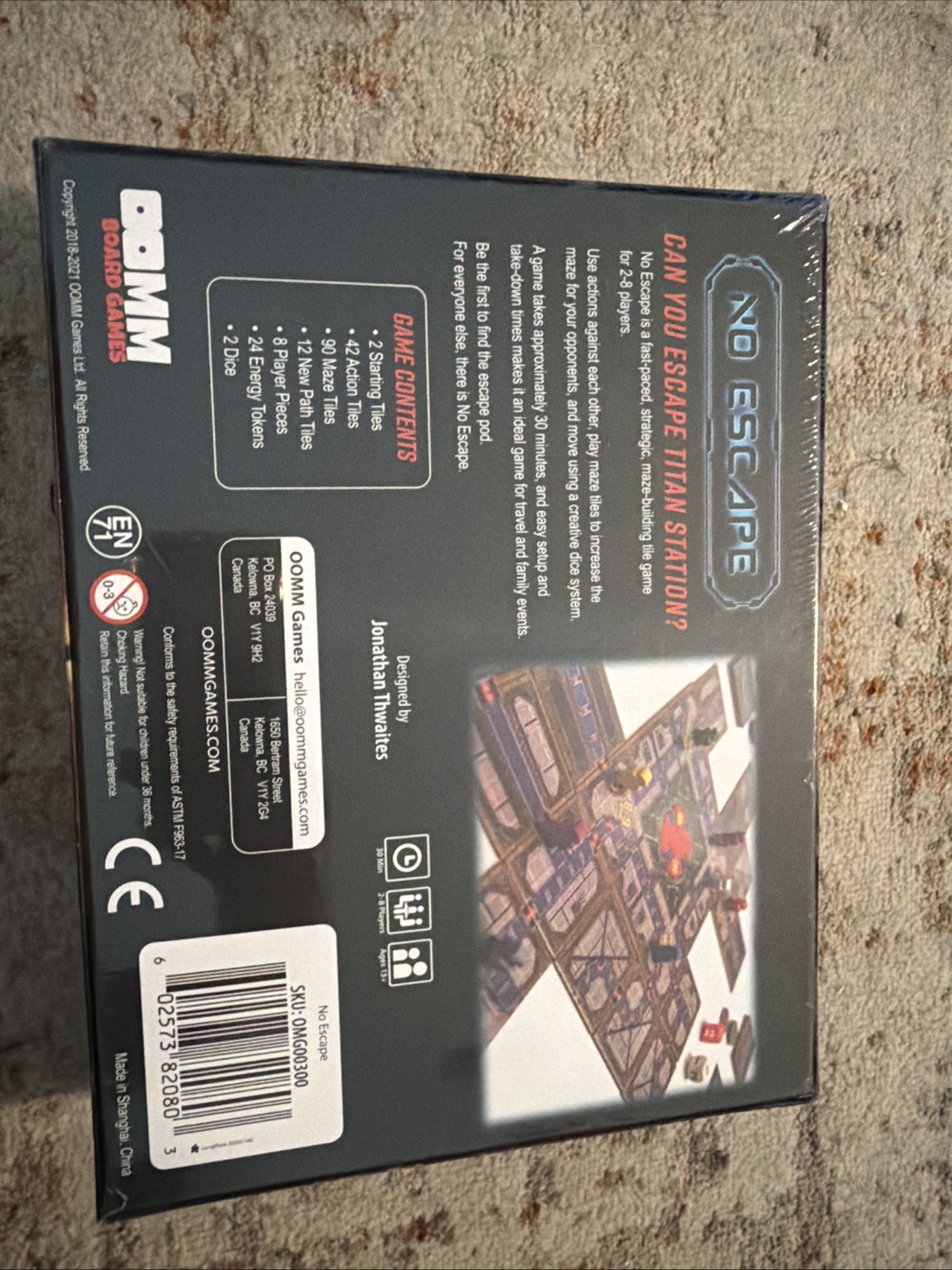 No Escape: Strategic Maze-Building Board Game – Titan Station Escape Adventure