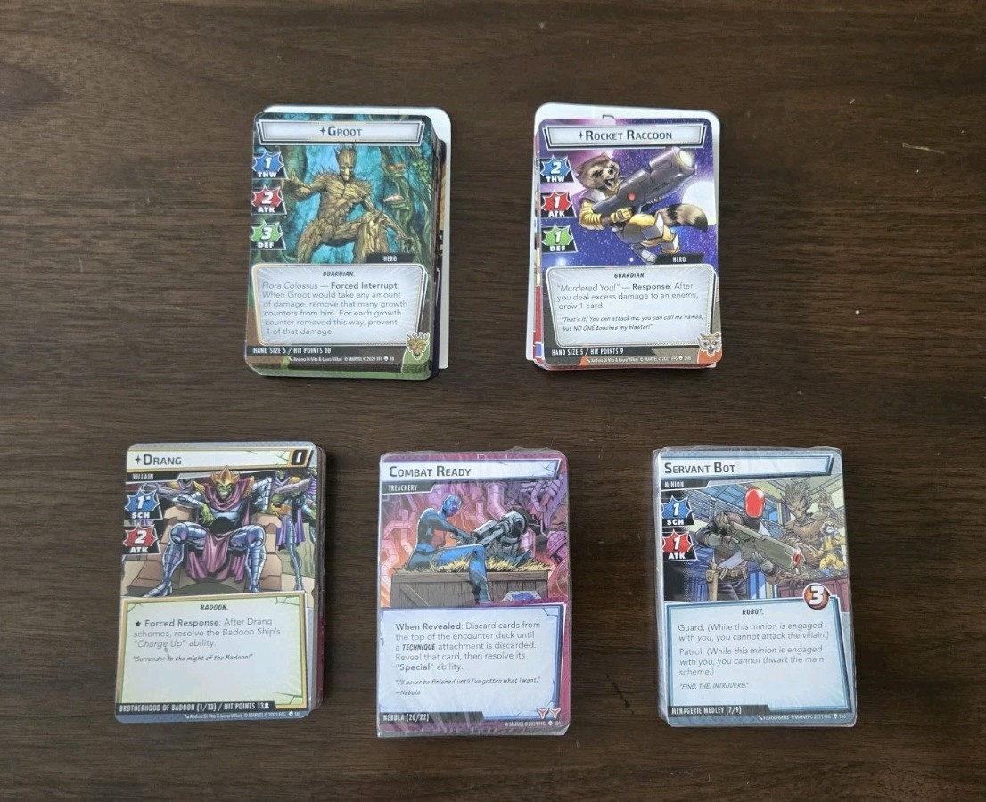 Marvel Champions Galaxy’s Most Wanted Campaign Expansion Complete Set CARDS ONLY