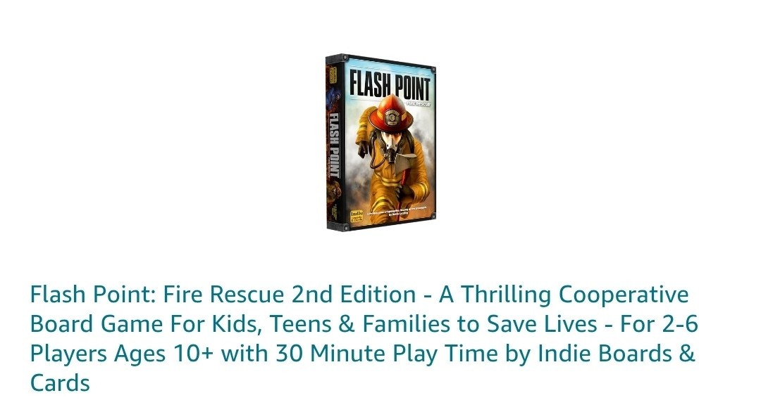 Flash Point Fire Rescue Board Game Complete 2011 Indie Boards & Cards Great Cond