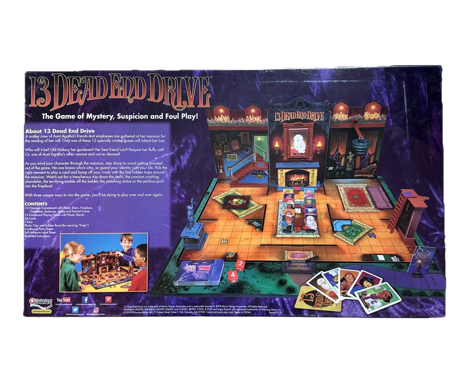 13 Dead End Drive Board Game 25th anniversary by WInning Moves games-New Sealed