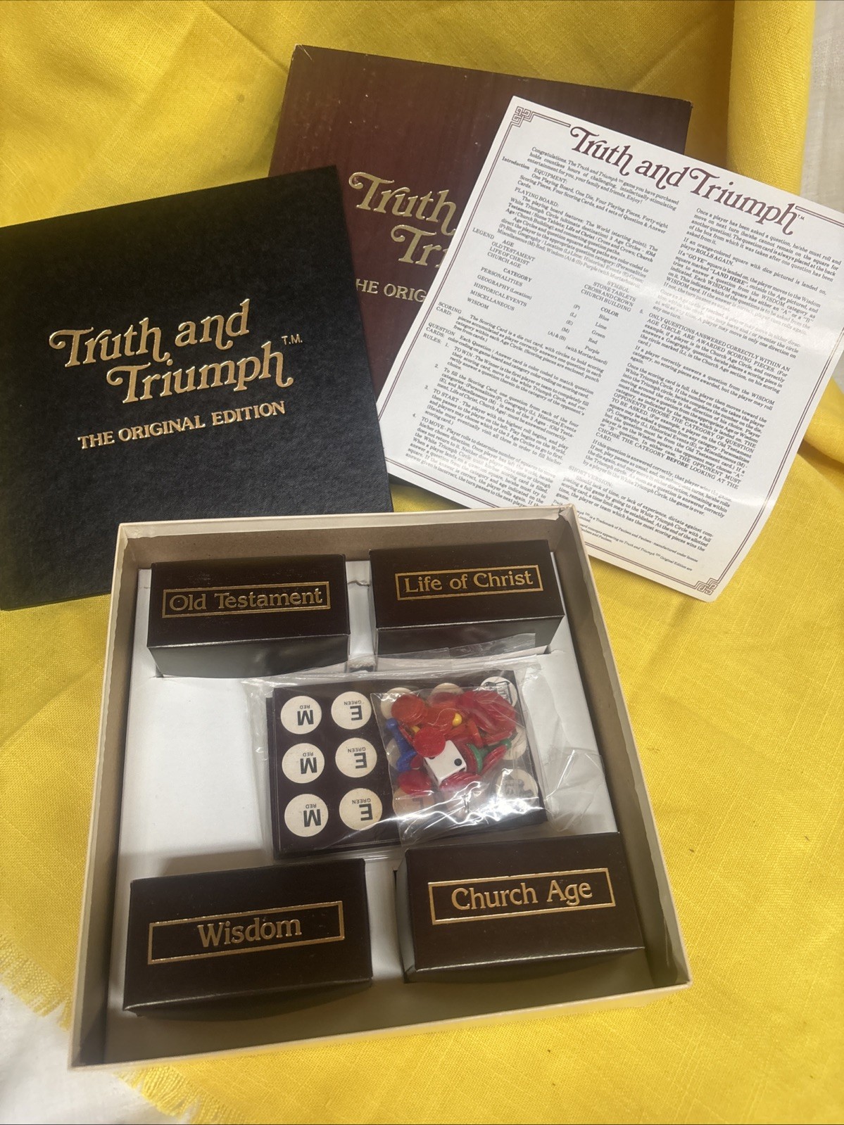 3 Games- Trivial Pursuit RPM Edition, Trivial Puzzle, & Truth & Triumph