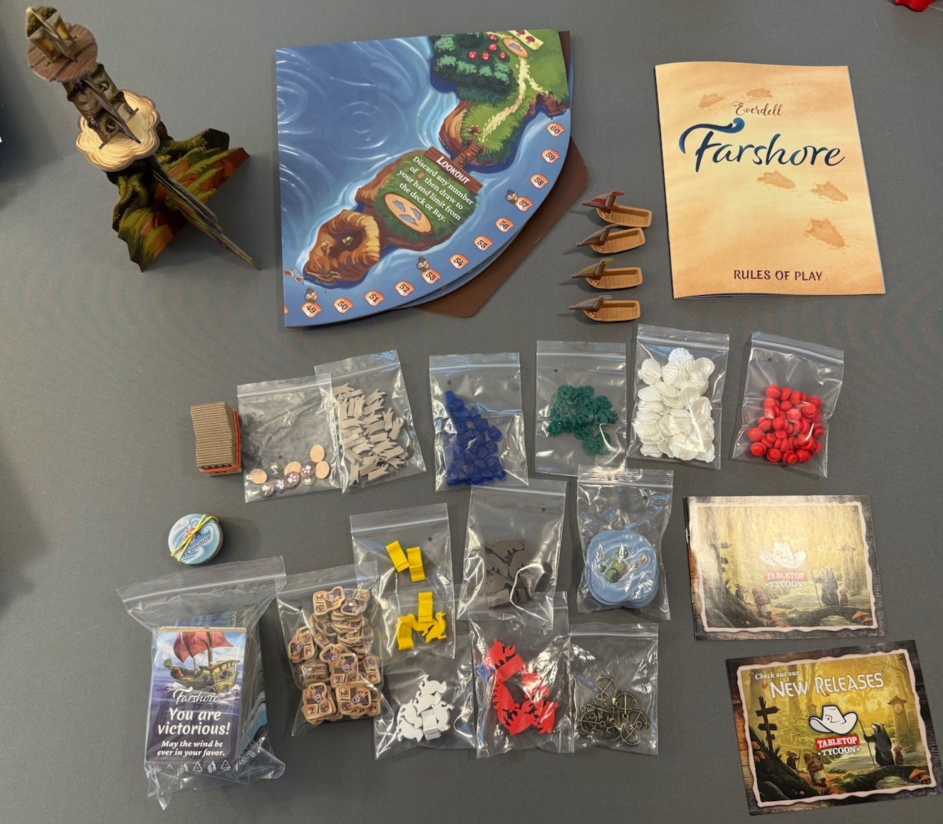 Everdell Farshore – Collector’s Edition w/ Deluxe Components & Solo – Board Game