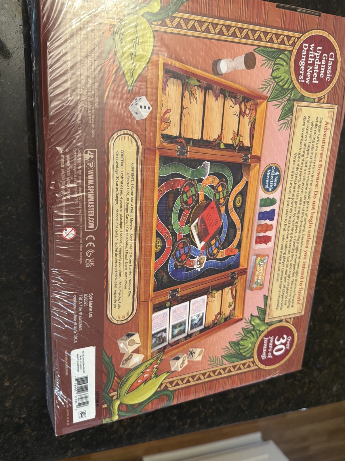 NEW AND SEALED Jumanji 30 Years Game in a Real Wooden Box