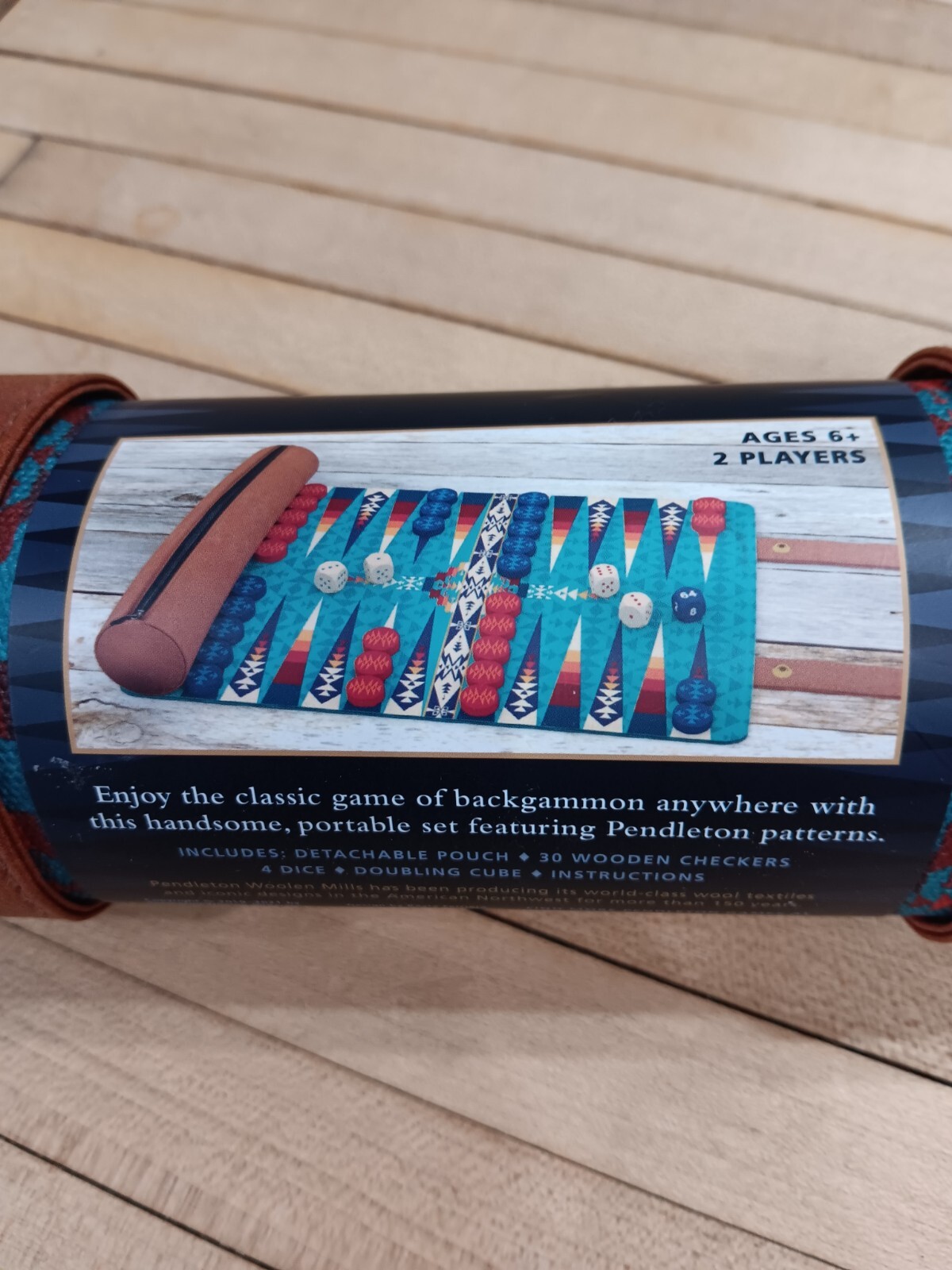 Pendleton Travel-Ready Roll-Up Backgammon Game