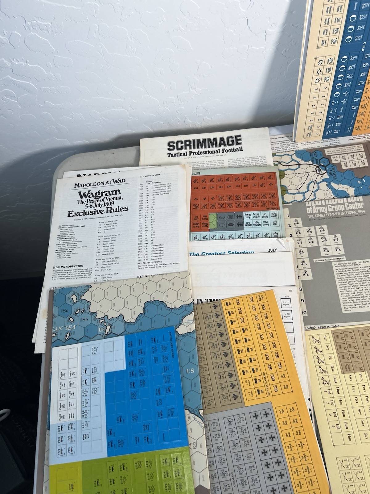 Strategy & Tactics Magazine War Games Bulk Lot Maps Pieces Guides Mixed Lot