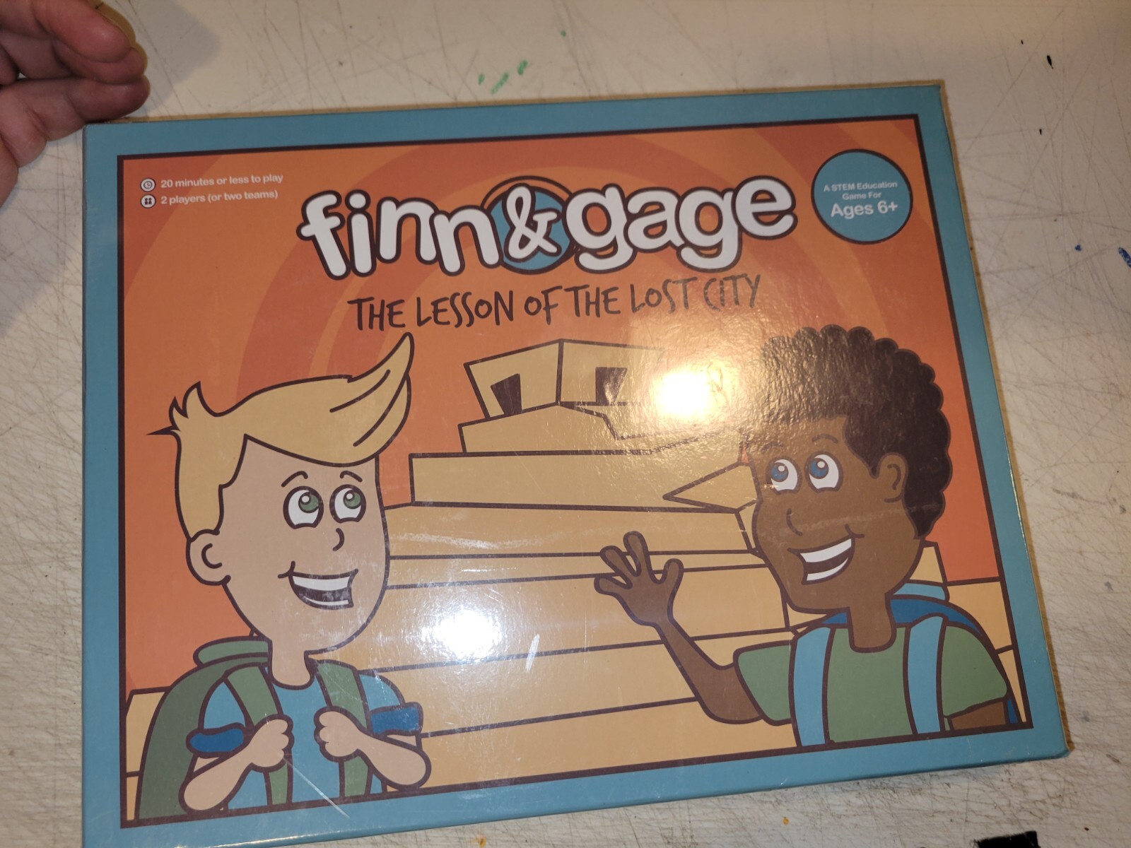 Finn & Gage Lesson of Lost City Game Book Math Science Home School STEM Ages 6+